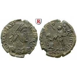 Römische Kaiserzeit, Magnus Maximus, Bronze 383-388, ss+