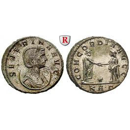 Römische Kaiserzeit, Severina, Frau des Aurelianus, Antoninian 274-275, vz-st