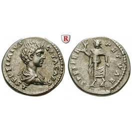 Römische Kaiserzeit, Geta, Caesar, Denar 198-200, vz/ss