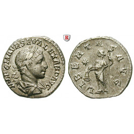 Römische Kaiserzeit, Severus Alexander, Denar, ss-vz