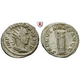 Römische Kaiserzeit, Philippus I., Antoninian 248, ss+