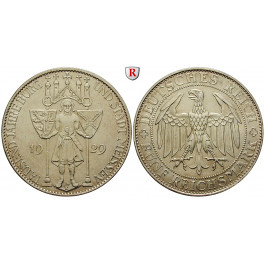Weimarer Republik, 5 Reichsmark 1929, Meißen, E, ss-vz/vz, J. 339