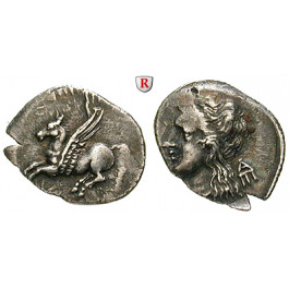Korinthische Kolonien, Acarnania, Leucas, Drachme ca. 2. H. 4. Jh. v.Chr., ss