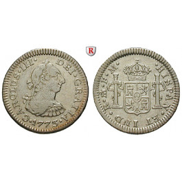 Mexiko, Carlos III., 1/2 Real 1773, ss+