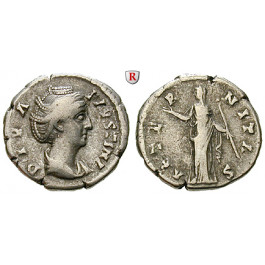 Römische Kaiserzeit, Faustina I., Frau des Antoninus Pius, Denar nach 141, ss