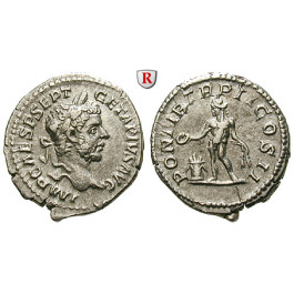 Römische Kaiserzeit, Geta, Denar 209-212, ss-vz