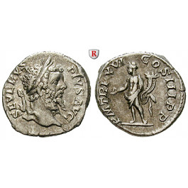 Römische Kaiserzeit, Septimius Severus, Denar 208, ss-vz