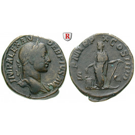 Römische Kaiserzeit, Severus Alexander, Sesterz 222-231, ss