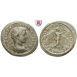 Römische Kaiserzeit, Elagabal, Antoninian 219 n.Chr., ss-vz