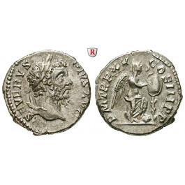 Römische Kaiserzeit, Septimius Severus, Denar 207, vz