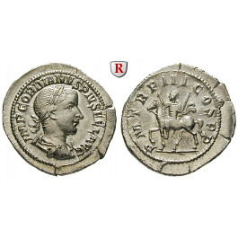 Römische Kaiserzeit, Gordianus III., Denar 241, vz-st
