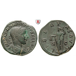 Römische Kaiserzeit, Gordianus III., Sesterz 241-244, ss/ss-vz