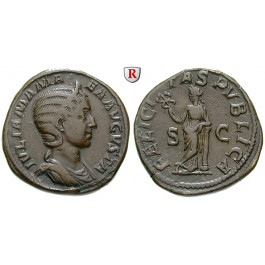 Römische Kaiserzeit, Julia Mamaea, Mutter des Severus Alexander, Sesterz 222-235, ss+