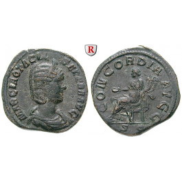 Römische Kaiserzeit, Otacilia Severa, Frau Philippus I., Sesterz 244-249, ss+