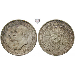 Deutsches Kaiserreich, Preussen, Wilhelm II., 3 Mark 1911, Universität Breslau, A, vz-st, J. 108