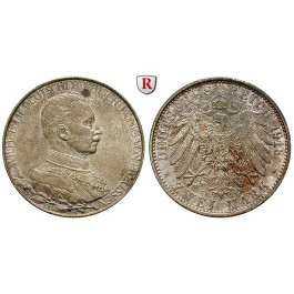 Deutsches Kaiserreich, Preussen, Wilhelm II., 2 Mark 1913, Regierungsjubiläum, A, vz-st, J. 111