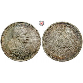 Deutsches Kaiserreich, Preussen, Wilhelm II., 3 Mark 1913, Regierungsjubiläum, A, f.st, J. 112