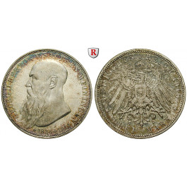 Deutsches Kaiserreich, Sachsen-Meiningen, Georg II., 3 Mark 1915, Auf den Tod, D, vz-st, J. 155