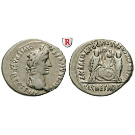 Römische Kaiserzeit, Augustus, Denar 2 v.-4 n.Chr., ss+
