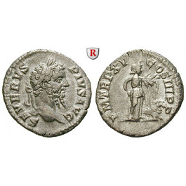 Römische Kaiserzeit, Septimius Severus, Denar 207, ss+