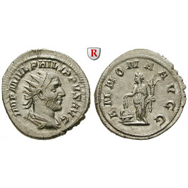 Römische Kaiserzeit, Philippus I., Antoninian 244-247, vz-st
