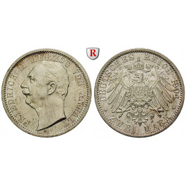 Deutsches Kaiserreich, Anhalt, Friedrich II., 2 Mark 1904, Zum Regierungsantritt, A, vz/vz-st, J. 22