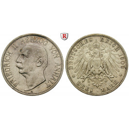 Deutsches Kaiserreich, Anhalt, Friedrich II., 3 Mark 1909, A, ss+, J. 23