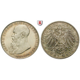 Deutsches Kaiserreich, Sachsen-Meiningen, Georg II., 2 Mark 1915, Auf den Tod, D, vz-st, J. 154