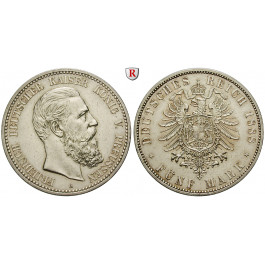 Deutsches Kaiserreich, Preussen, Friedrich III., 5 Mark 1888, A, ss-vz, J. 99