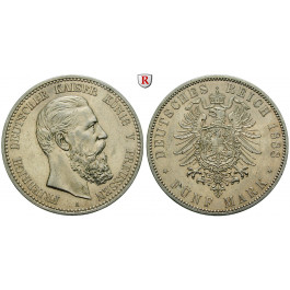 Deutsches Kaiserreich, Preussen, Friedrich III., 5 Mark 1888, A, ss-vz, J. 99