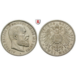 Deutsches Kaiserreich, Sachsen-Coburg-Gotha, Alfred, 2 Mark 1895, A, ss, J. 145