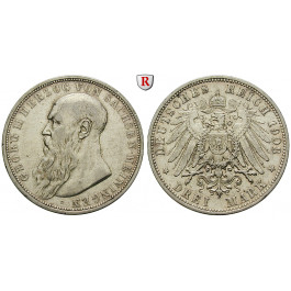 Deutsches Kaiserreich, Sachsen-Meiningen, Georg II., 3 Mark 1908, D, ss, J. 152