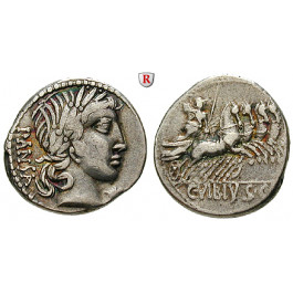 Römische Republik, C. Vibius Pansa, Denar 90 v.Chr., ss+