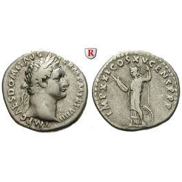 Römische Kaiserzeit, Domitianus, Denar Jan.-Sept. 90, ss