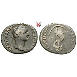 Römische Kaiserzeit, Domitianus, Denar 82, ss+