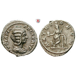 Römische Kaiserzeit, Julia Domna, Frau des Septimius Severus, Denar 196-211, ss-vz/ss