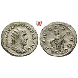 Römische Kaiserzeit, Philippus I., Antoninian 244-247, vz-st