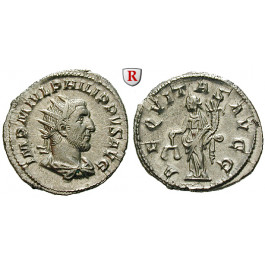 Römische Kaiserzeit, Philippus I., Antoninian 244-249, vz-st