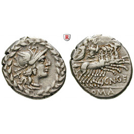 Römische Republik, Cn. Gallius, Denar 138 v.Chr., ss+