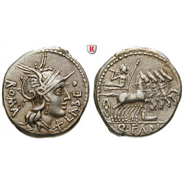 Römische Republik, Q. Fabius Labeo, Denar 124 v.Chr., ss+