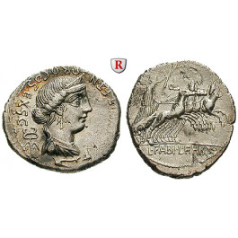 Römische Republik, C. Annius und L. Fabius Hispaniensis, Denar 82-81 v.Chr., ss-vz/ss