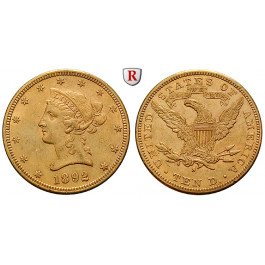 USA, 10 Dollars 1899, 15,07 g fein, ss-vz