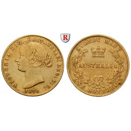 Australien, Victoria, Sovereign 1870, 7,32 g fein, ss