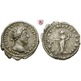 Römische Kaiserzeit, Marcus Aurelius, Denar 166, ss