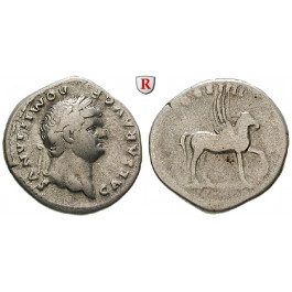 Römische Kaiserzeit, Domitianus, Caesar, Denar 76-77, ss