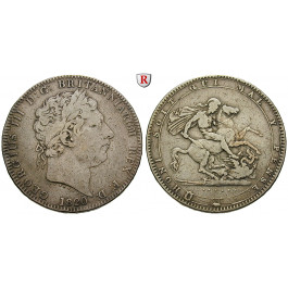 Grossbritannien, George III., Crown 1820, ss
