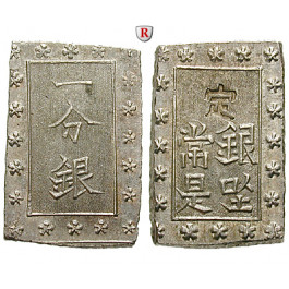 Japan, Tenpo, Bu (Ichi Bu Gin) o.J. (1837-1854), vz