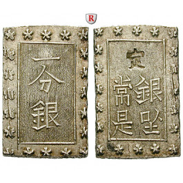 Japan, Tenpo, Bu (Ichi Bu Gin) o.J. (1837-1854), vz