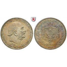 Montenegro, Nikola I., 2 Perpera 1910, ss+