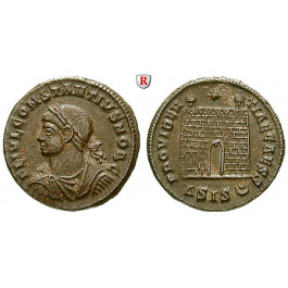 Römische Kaiserzeit, Constantius II., Caesar, Follis 328-329, f.vz